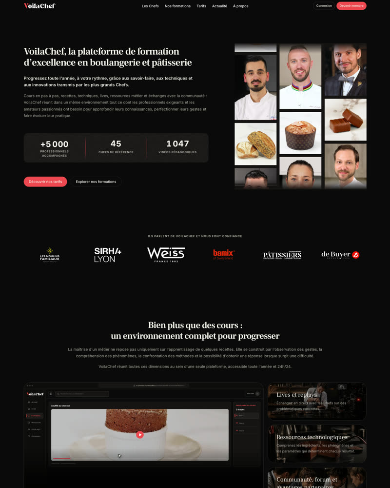 Aperçu du projet VoilaChef